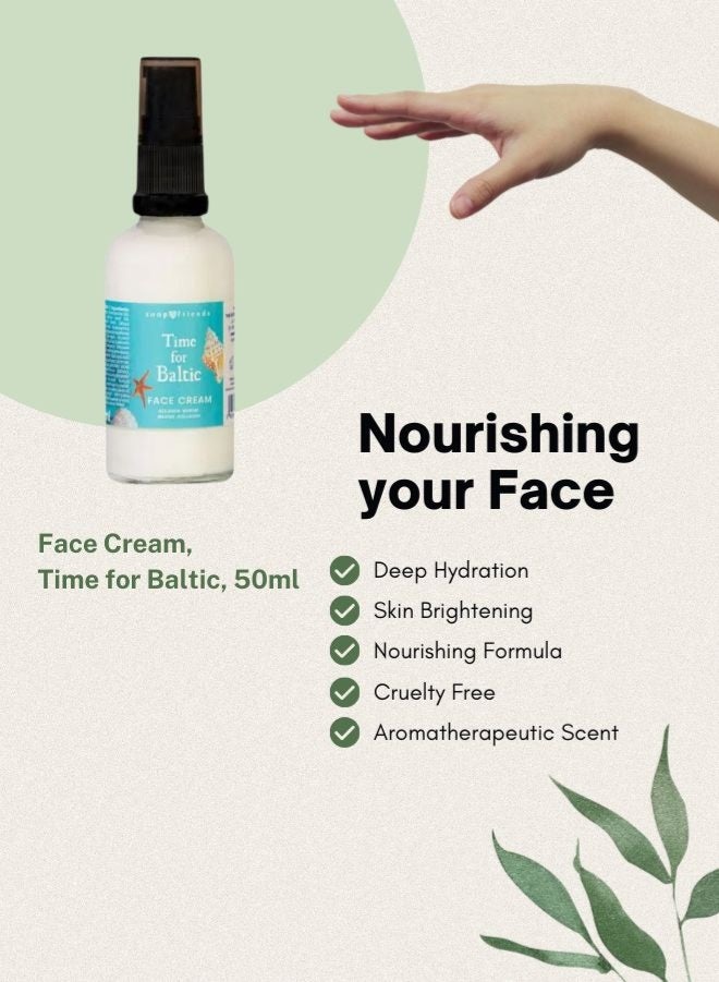 الصابون والأصدقاء حان وقت كريم الوجه البلطيقي | 50 مل - بشرة شابة ورطبة مستوحاة من بحر البلطيق - Image 3