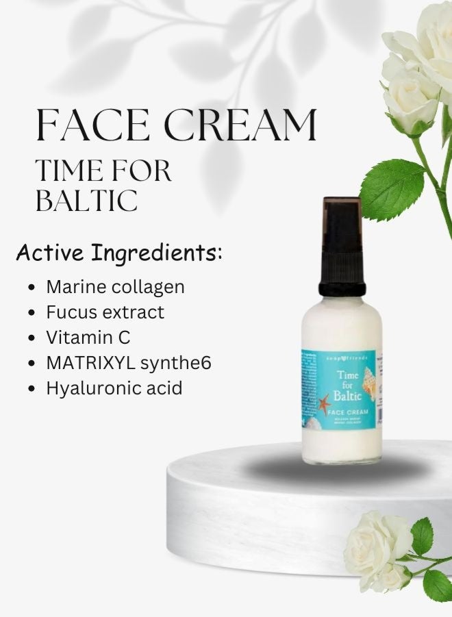 الصابون والأصدقاء حان وقت كريم الوجه البلطيقي | 50 مل - بشرة شابة ورطبة مستوحاة من بحر البلطيق - Image 4