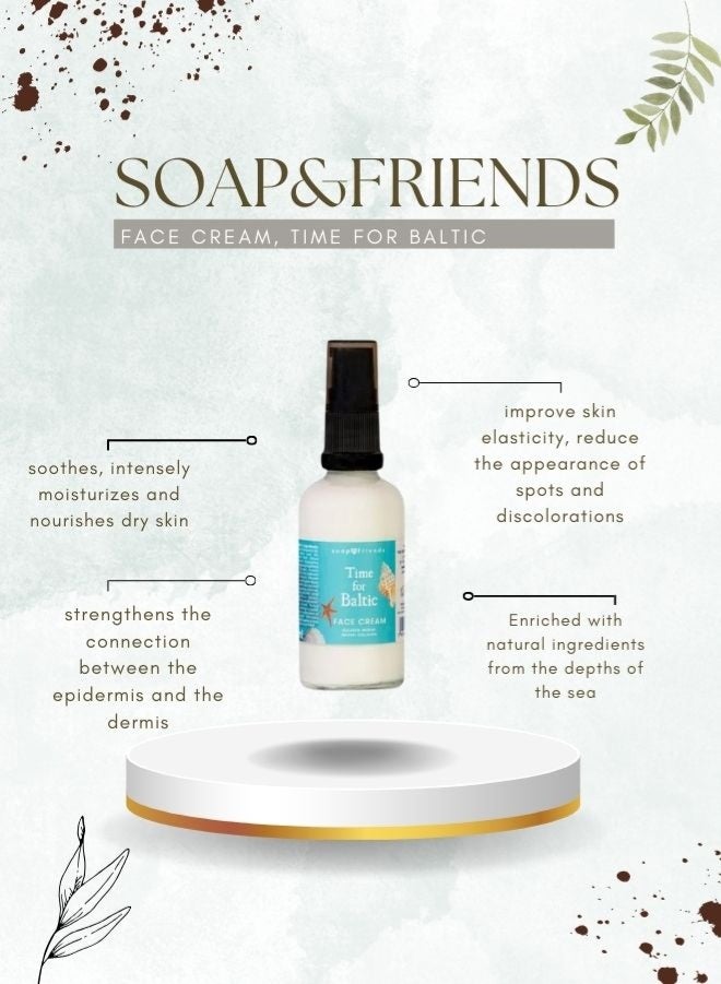 الصابون والأصدقاء حان وقت كريم الوجه البلطيقي | 50 مل - بشرة شابة ورطبة مستوحاة من بحر البلطيق - Image 2