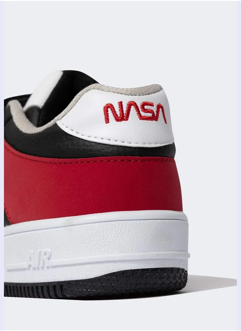 DeFacto High Sole Nasa Print Lace Up Trainers