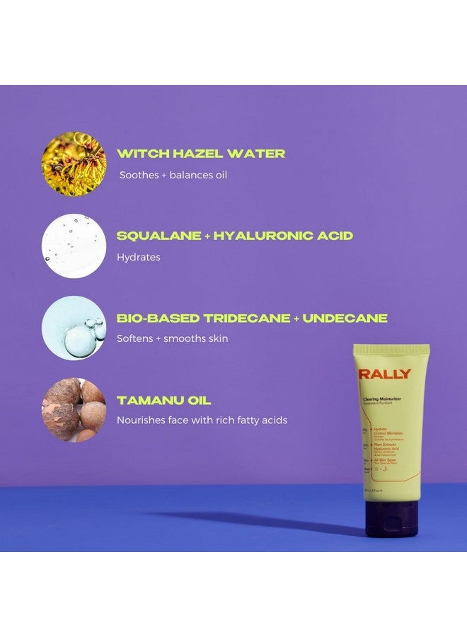 رالي كريم جل نباتي، مرطب للوجه، مرطب + التحكم في عيوب المراهقين + الرياضيين، 2 أونصة - Image 5