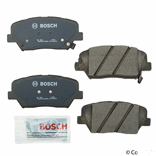 BOSCH BC1432 QuietCast Premium Ceramic Disc Brake Pad Set - Compatible with Select Hyundai Azera, Santa Fe; Kia Sorento; FRONT - Image 2