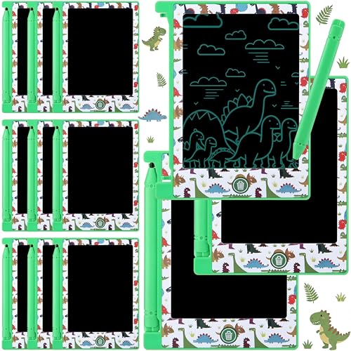 Nezyo 12 Pack Dinosaur Party Favors Mini LCD Writing Tablet for Kids 46 Inch Doodle Board Drawing Tablet Erasable Reusable Electronic Drawing Pads for Dinosaur Party Decor Birthday Supplies - Image 1