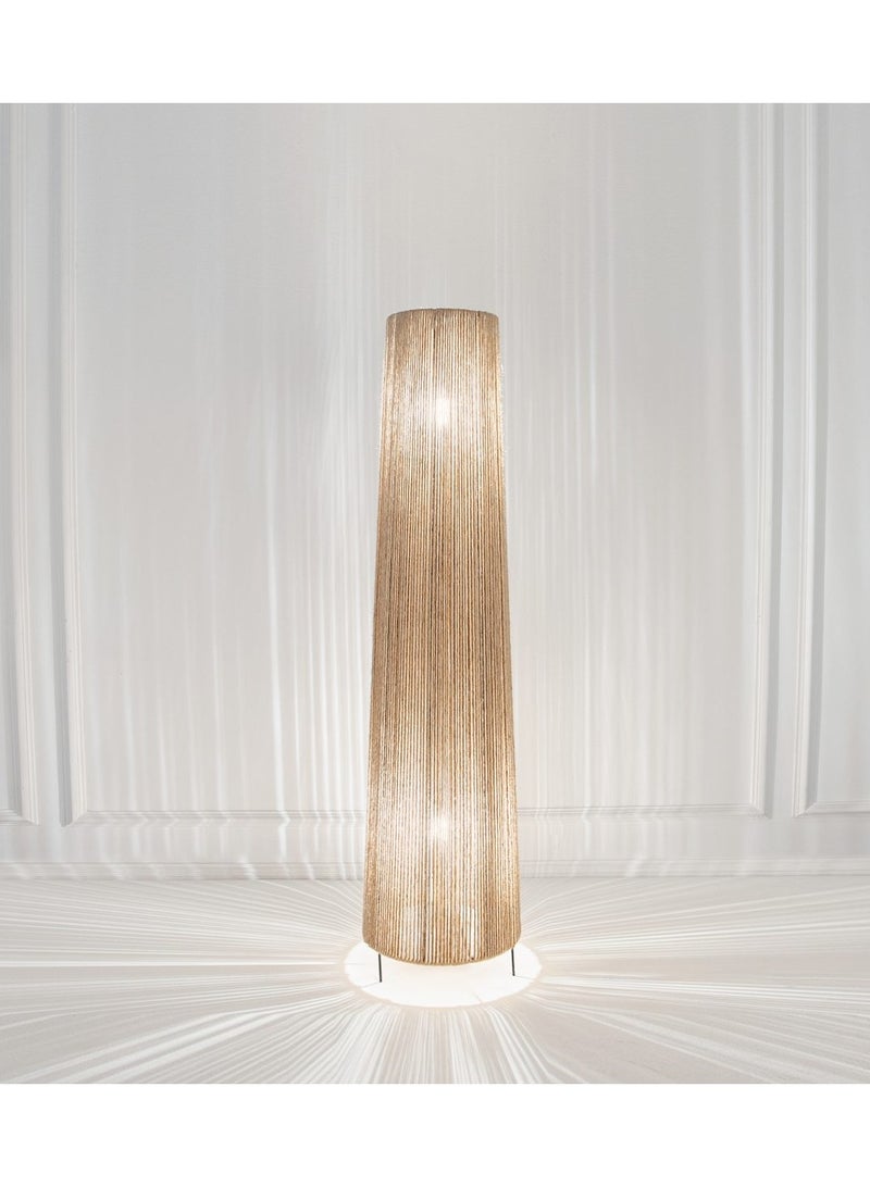 tbshomelamp Boho Floor Lamp Brown   120x25 cm - Image 1