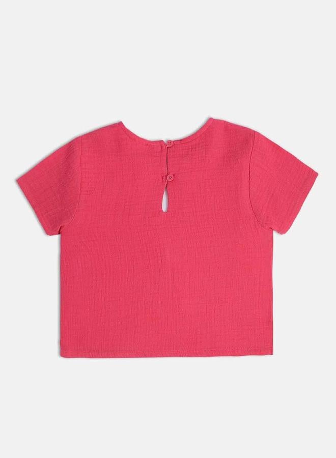 MINIKLUB Girls Knot-Front Cotton Top - Image 2