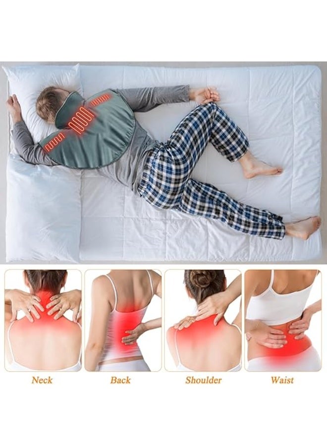 وسادة تدفئة كهربائية بوزن مريح للرقبة والكتفين والظهر – دفاية رقبة مع 3 مستويات حرارة لراحة يومية للرجال والنساء - Image 5