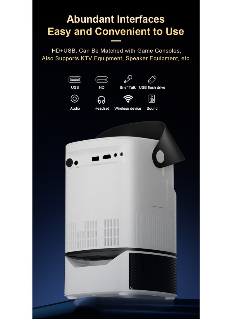 GULFLINK TS-2 Home Theater Wifi Projector 240 ANSI Portable Wifi 4K LCD Projector With Stand HI352 Processor Full HD Cinema Projector - Image 2