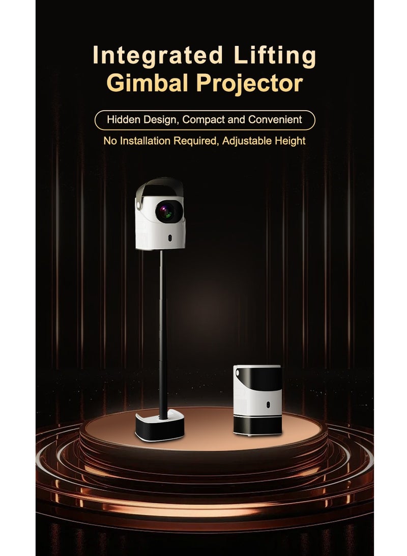 GULFLINK TS-2 Home Theater Wifi Projector 240 ANSI Portable Wifi 4K LCD Projector With Stand HI352 Processor Full HD Cinema Projector - Image 4