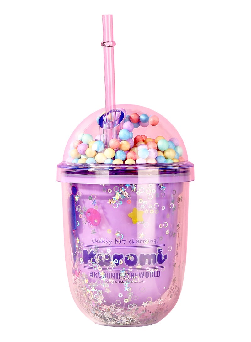Sanrio Kuromi Portable Water Bottle With Straw - Image 3