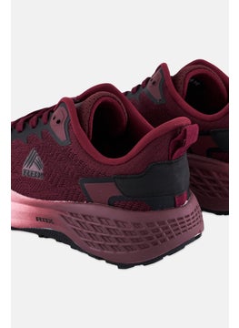 RBX Women Lace Up Outdoor Shoes, Burgundy  - Image 2