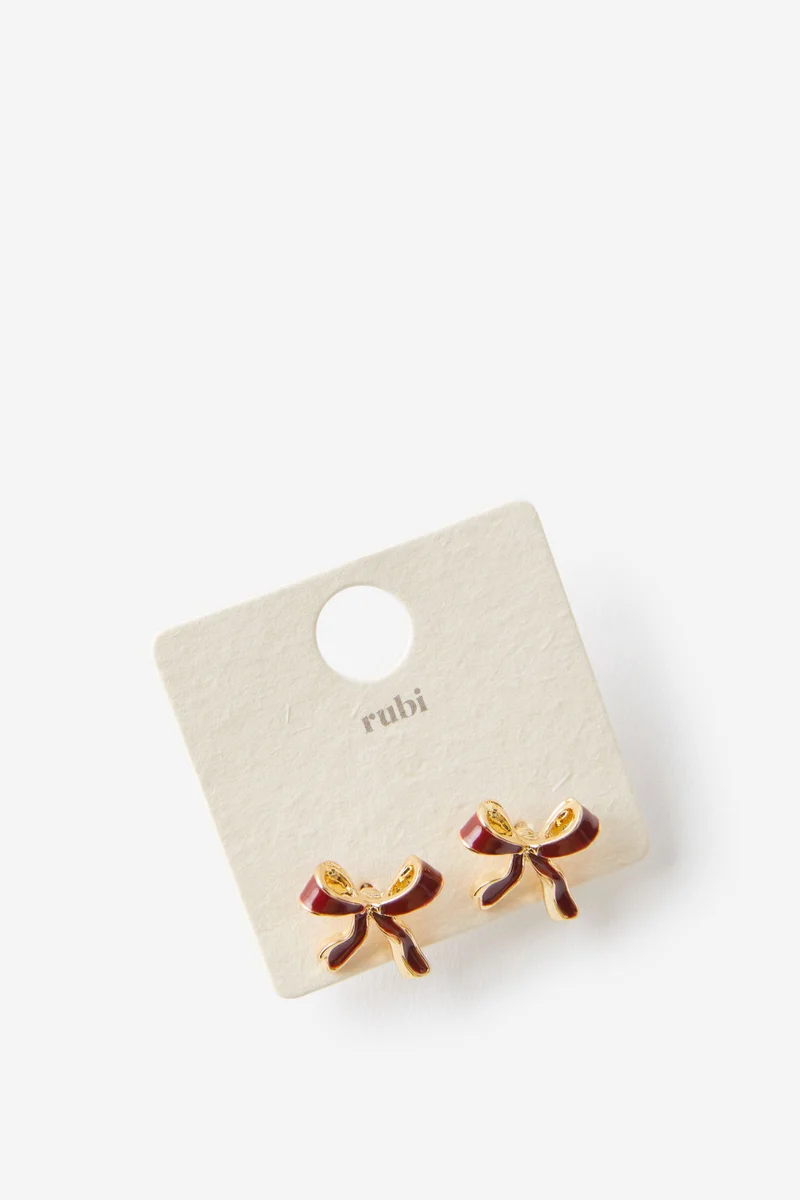 روبي Small Charm Earring