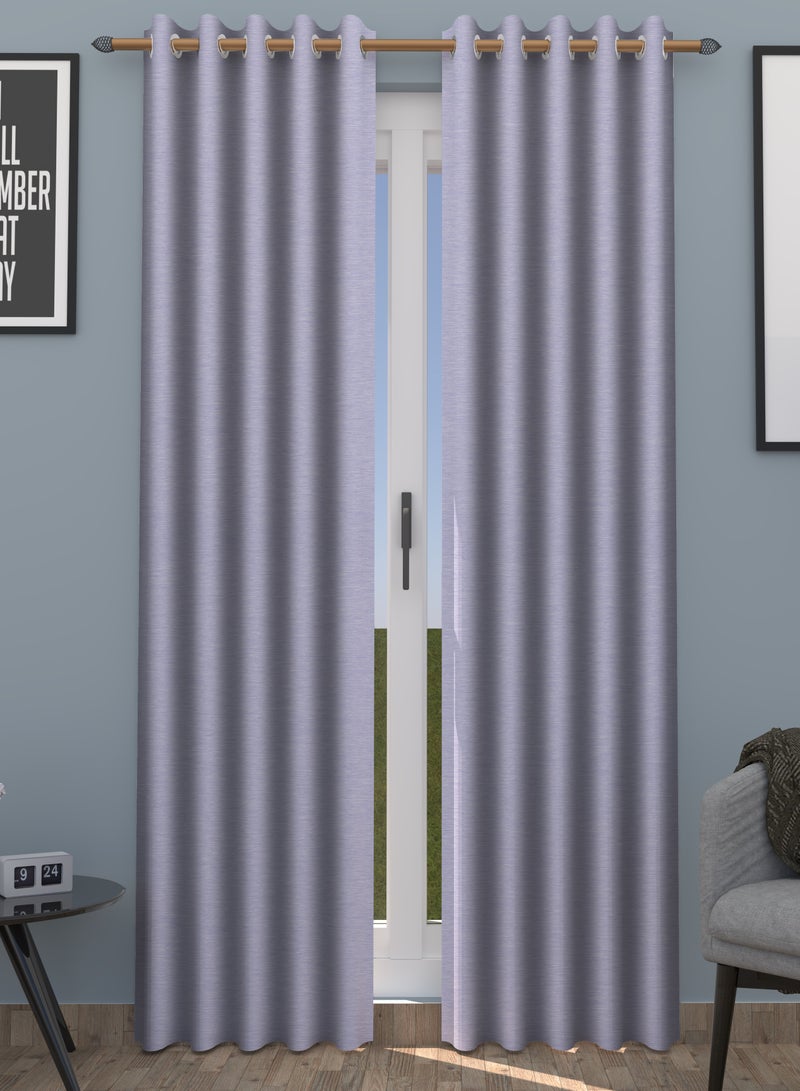 Amali  Amali Blackout Textured Curtains 274 cm x 127 cm - 2 Panels, 100% Polyester, Grommet Top, Thermal Insulated, Noise Reducing, Light Blocking  - Image 1