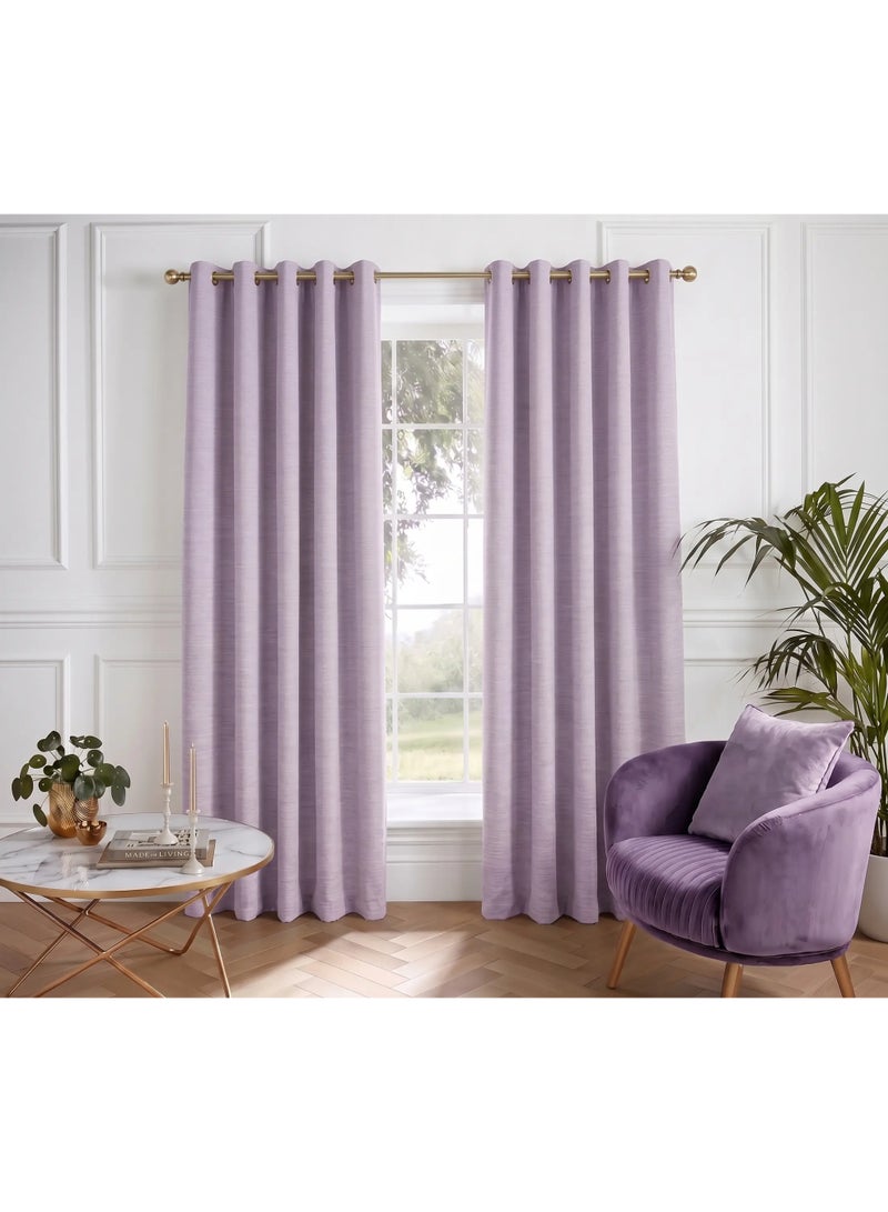 Amali Blackout Plain Curtains 274 cm x 127 cm - 2 Panels, 100% Polyester, Grommet Top, Thermal Insulated, Noise Reducing, Light Blocking - Image 1