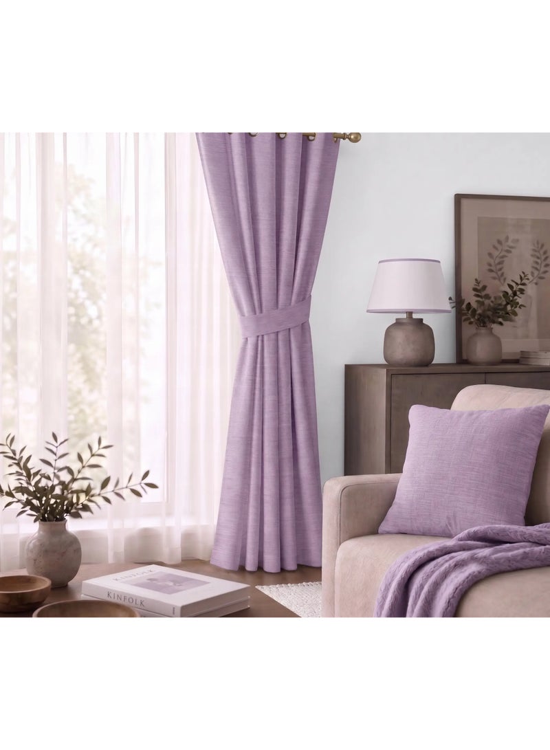 Amali Blackout Plain Curtains 274 cm x 127 cm - 2 Panels, 100% Polyester, Grommet Top, Thermal Insulated, Noise Reducing, Light Blocking - Image 2