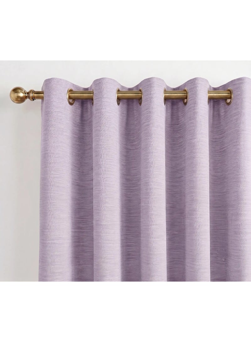 Amali Blackout Plain Curtains 274 cm x 127 cm - 2 Panels, 100% Polyester, Grommet Top, Thermal Insulated, Noise Reducing, Light Blocking - Image 4