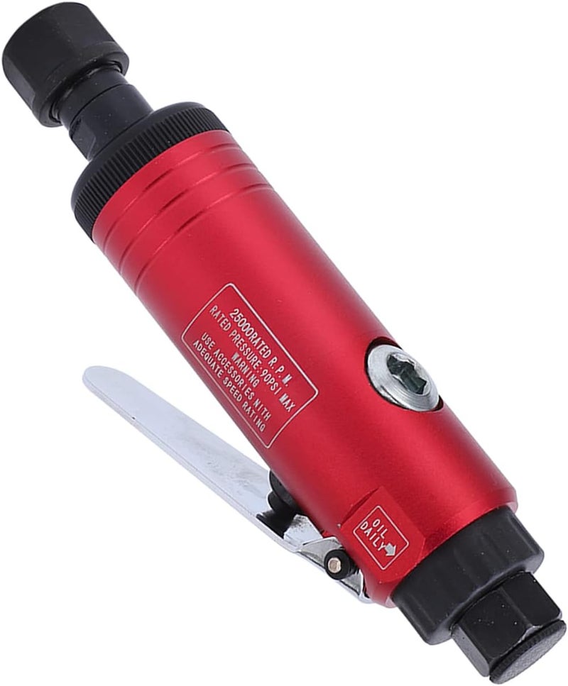 Air Die Grinder 25000rpm 90PSI Straight Pneumatic with 3mm 6mm Collet, Stainless Steel - High Speed Stable Operation, Adjustable Air Intake, Ideal for Metal Polishing and Grindin (type 2) - Image 3
