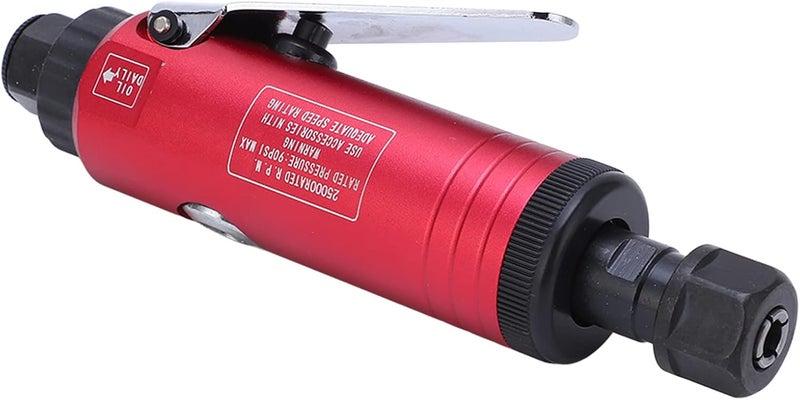 Air Die Grinder 25000rpm 90PSI Straight Pneumatic with 3mm 6mm Collet, Stainless Steel - High Speed Stable Operation, Adjustable Air Intake, Ideal for Metal Polishing and Grindin (type 2) - Image 4
