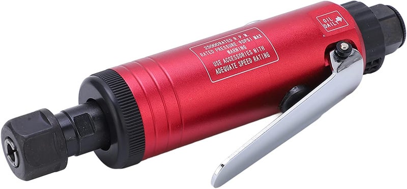 Air Die Grinder 25000rpm 90PSI Straight Pneumatic with 3mm 6mm Collet, Stainless Steel - High Speed Stable Operation, Adjustable Air Intake, Ideal for Metal Polishing and Grindin (type 2) - Image 5
