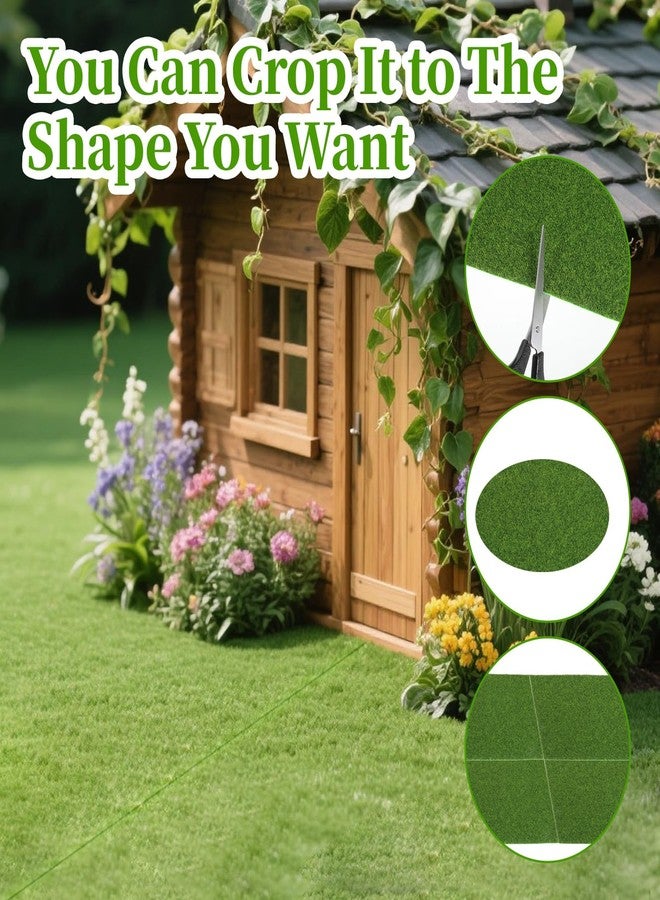 YQQYG 4 Pcs Fake Grass Decor, 8 X 10 Inch Mini Fake Garden Grass, Miniature Garden Accessories, Grasses Mat for Craft Outdoor Decors Dollhouse DIY Ornament - Image 4