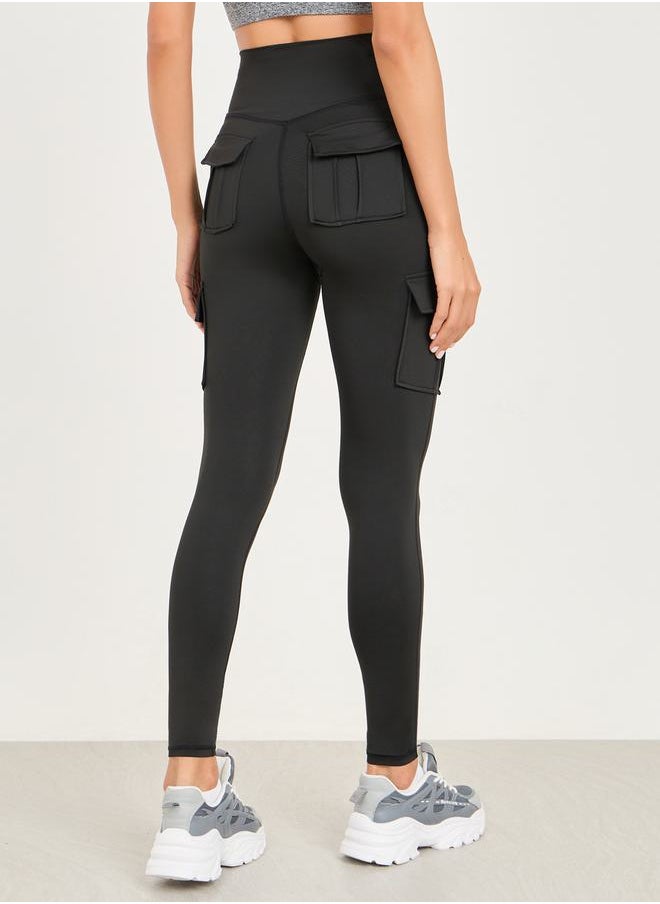 Styli - Flap Pocket Detail Active Leggings - Image 1