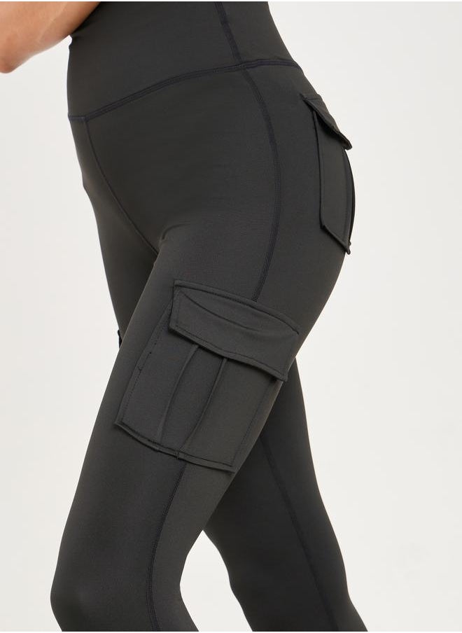 Styli - Flap Pocket Detail Active Leggings - Image 1