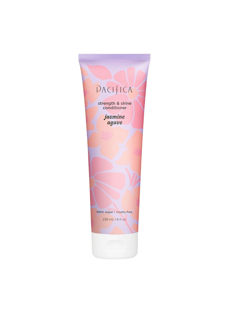 Pacifica Pacifica Hair Conditioner  Jasmine Agave Strength  Shine Hair Repair  for All Hair Types  Moisturizes  Hydrates Dry Brittle Hair  Parabens  Sulfates Free Clean Beauty Vegan Dermatologist Tested 