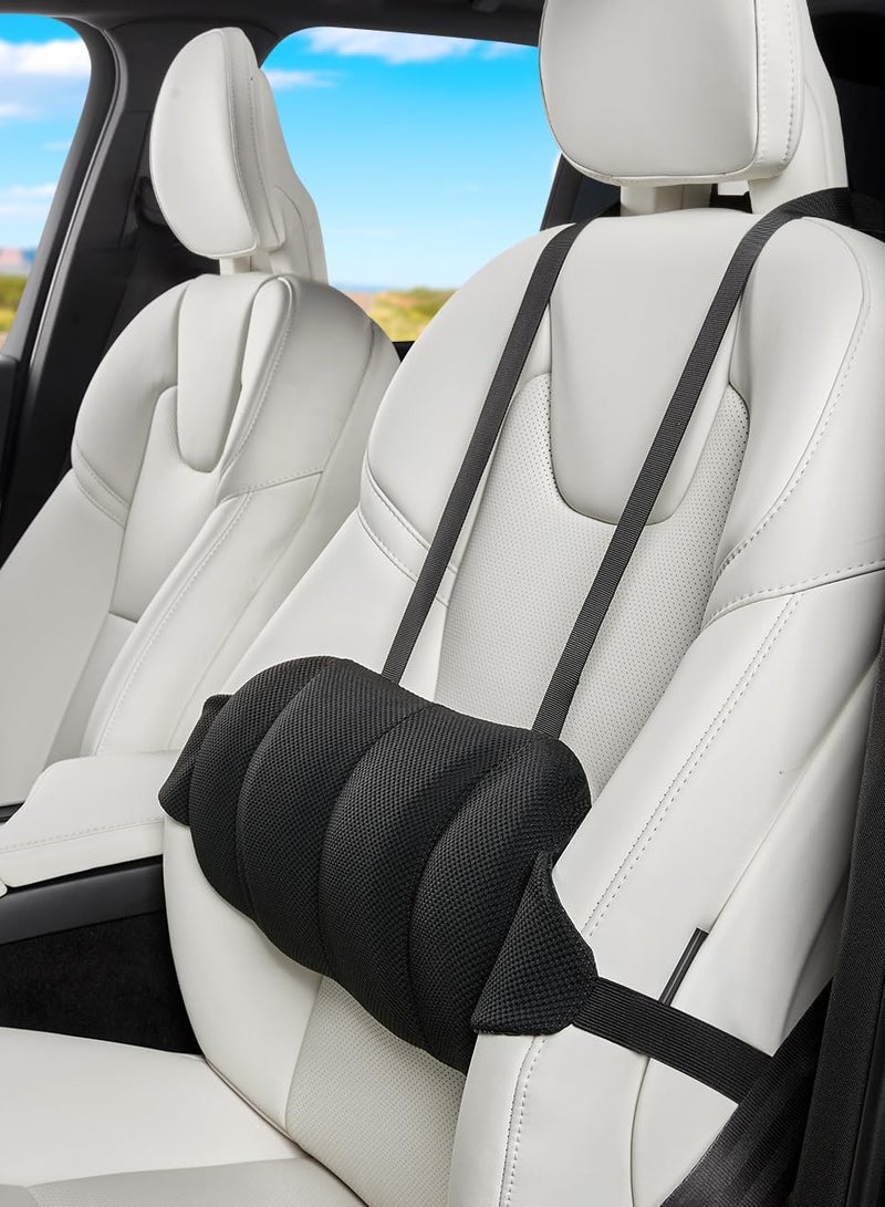 general Lumbar Support Pillow for Car,Back Support for Car Seat Cushion, Adjustable Straps Securely Fixed Car Lumbar Support Pillow for Office Chair - Image 1