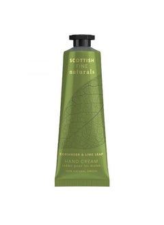 Scottish Fine Soaps Scottish Fine Naturals Coriander & Lime Leaf Hand Cream 30ml Tube 