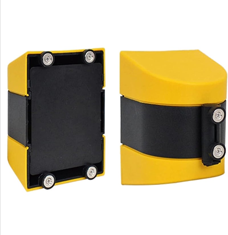 Retractable Belt Barrier Magnetic Wall Mount, ​Magnetic Retractable Barrier with ABS Case, 10M Wall Mounted Belt Barrier Retractable for Crowd Control Barriers and Line Dividers(10M) - Image 4