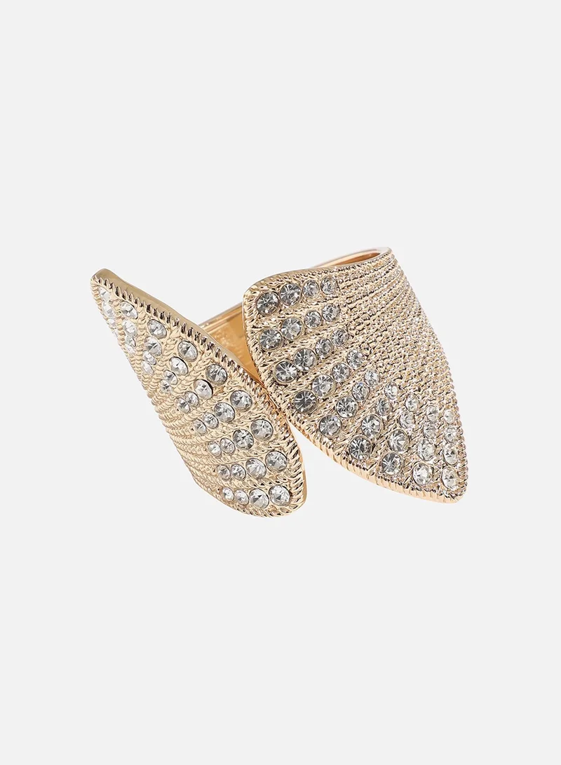 سوهي سوار مروحة كريستال - ذهبي