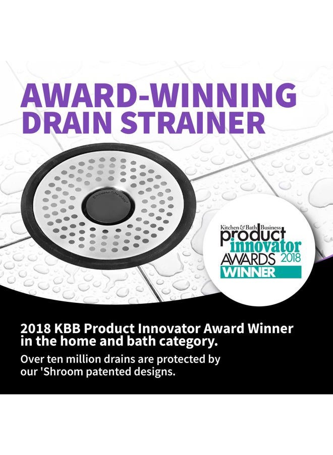 Shower Shroom SHSULT755 Ultra Revolutionary Shower Hair Catcher Drain Protector, Stainless - Image 5