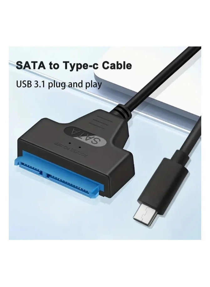 Type-C to SATA Hard Drive Adapter Cable High-Speed USB 3.1 – Plug  Play, Hot-Swappable, LED Indicator, Compatible with Laptops, Tablets  Mobile Devices – No External Power Required. - Image 2