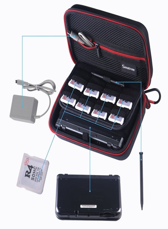 Smatree (Black&Red) - Smatree Carrying Case for NEW Nintendo 3DS, NEW 3DS XL , - Black/Red [NOT FOR Nintendo Switch] - Image 3