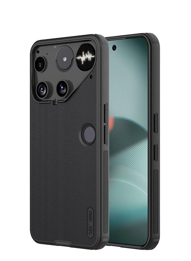 general Case Compatible with Nothing Phone (3) 5G, Frosted Shield Pro Slim Fit Matte Hard PC Back Shell Soft TPU Edge Shockproof Protective Cover for Nothing Phone 3 - Image 1