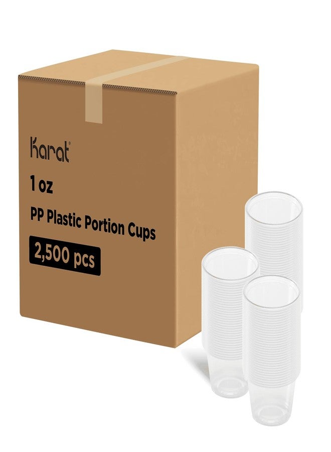Karat FP-P100TALL-PP 1 oz. Tall PP Portion Cups - Clear (Case of 2500) - Image 1