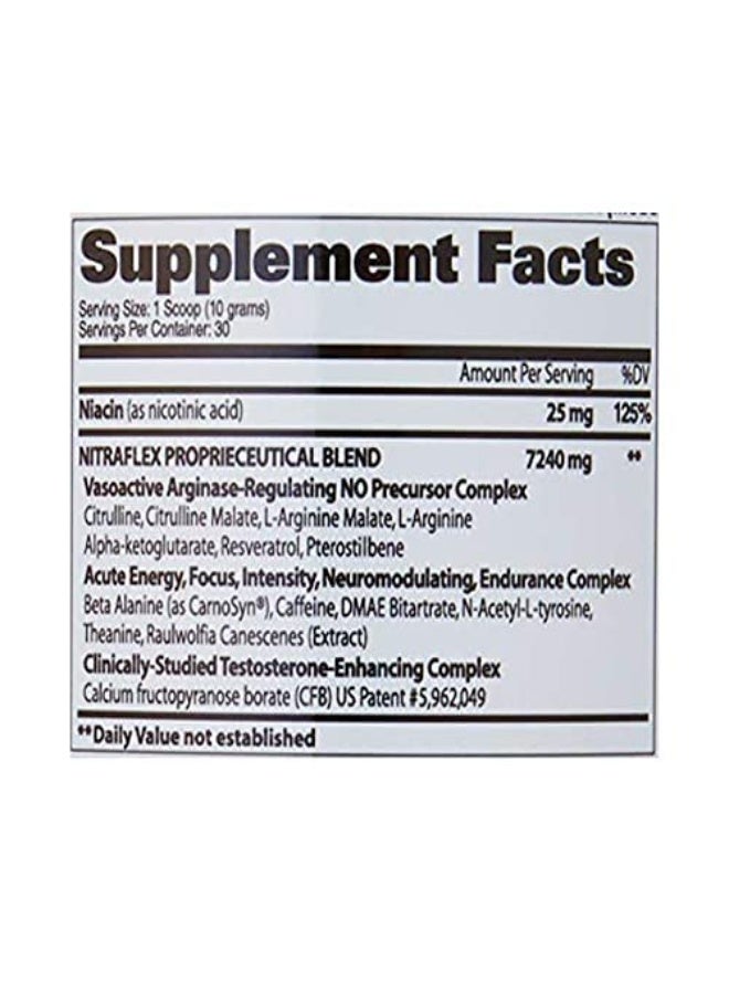 GAT SPORT GAT NITRAFLEX Pre-Workout Powder | High Strength, Focus, Muscle Pump, Testosterone Enhancer | Green Apple | 30 Servings - Image 4