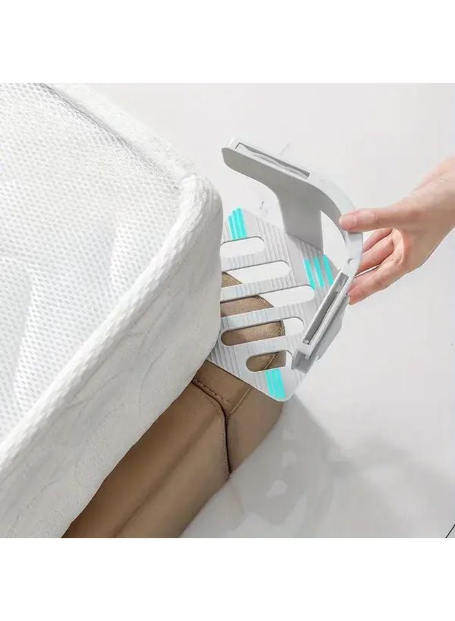 White Invisible Bed Sheet Gripper Anti Slip Mattress Clips Heavy Duty PP Material - Image 2