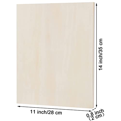 ADXCO 8 Pack Wood Panels 11 x 14 inch Wooden Canvas Board Unfinished Wooden Panel Boards for Painting, Arts, Pouring Use with Oils, Acrylics - Image 2