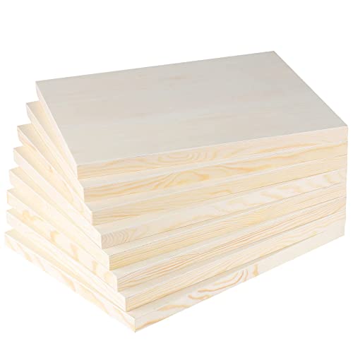 ADXCO 8 Pack Wood Panels 11 x 14 inch Wooden Canvas Board Unfinished Wooden Panel Boards for Painting, Arts, Pouring Use with Oils, Acrylics - Image 4