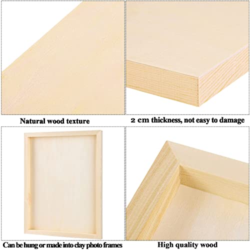 ADXCO 8 Pack Wood Panels 11 x 14 inch Wooden Canvas Board Unfinished Wooden Panel Boards for Painting, Arts, Pouring Use with Oils, Acrylics - Image 5