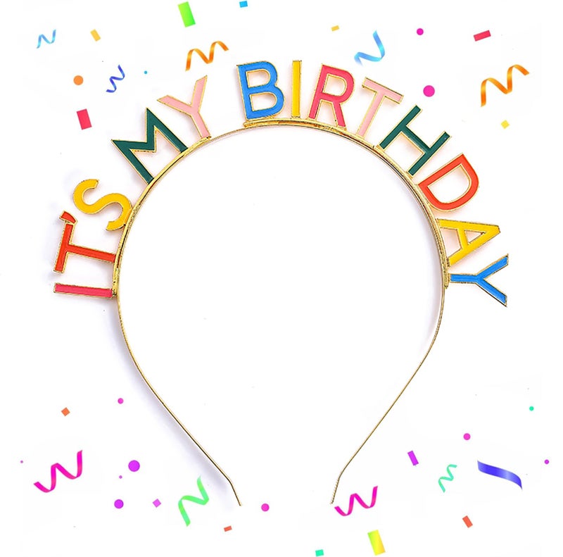 Hazyore Birthday Crown Birthday Headband, It's My birthday Headband for Women and Girls Decorations, Great Gifts Crown Gift Party Decorations for Women Girls - Image 1