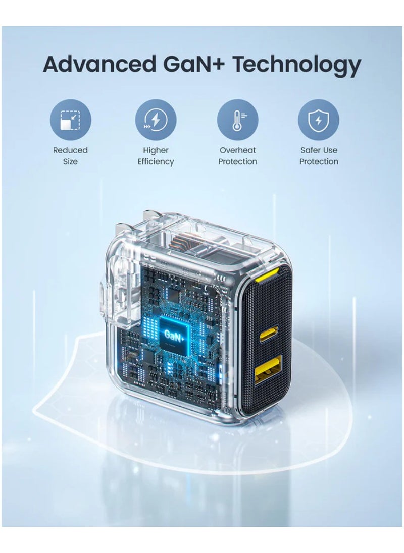 Aohi Aohi Charger Apple PD Charging Head GaN Gan30W Fast Charge Compatible with 27W for Apple  - Image 5