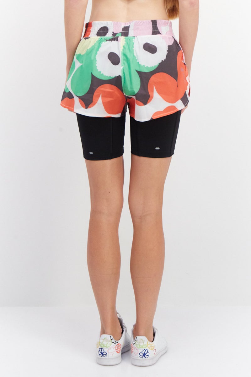 Adidas Women Sportswear Fit Brand Logo Running Shorts, Black - Image 4