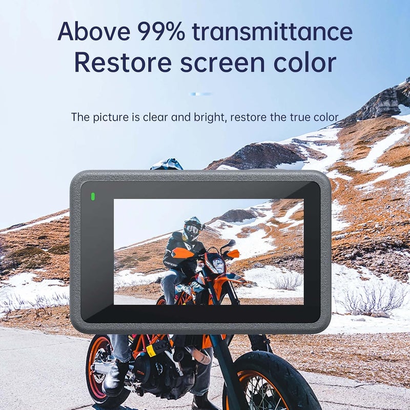 FCS Screen Guard Compatible With DJI Osmo Action 3 Camera | 9H Anti-Shock Flexible Protector, Camera Lens Screen Protector, 2 Pcs. - Image 2