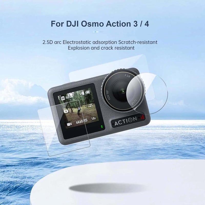 FCS Screen Guard Compatible With DJI Osmo Action 3 Camera | 9H Anti-Shock Flexible Protector, Camera Lens Screen Protector, 2 Pcs. - Image 5