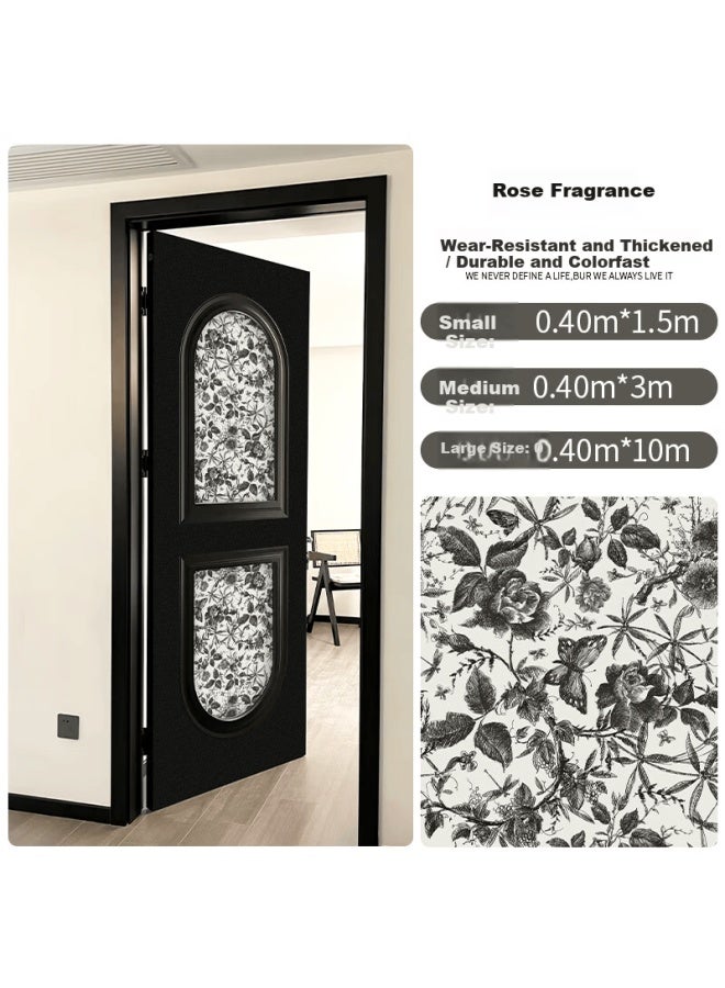 JiffDiff Jifudifu Vintage Thickened Door Sticker Self-adhesive Wood Door Furniture Cabinet Wardrobe Renovation Sticker Bathroom Toilet Door Decal - Image 2