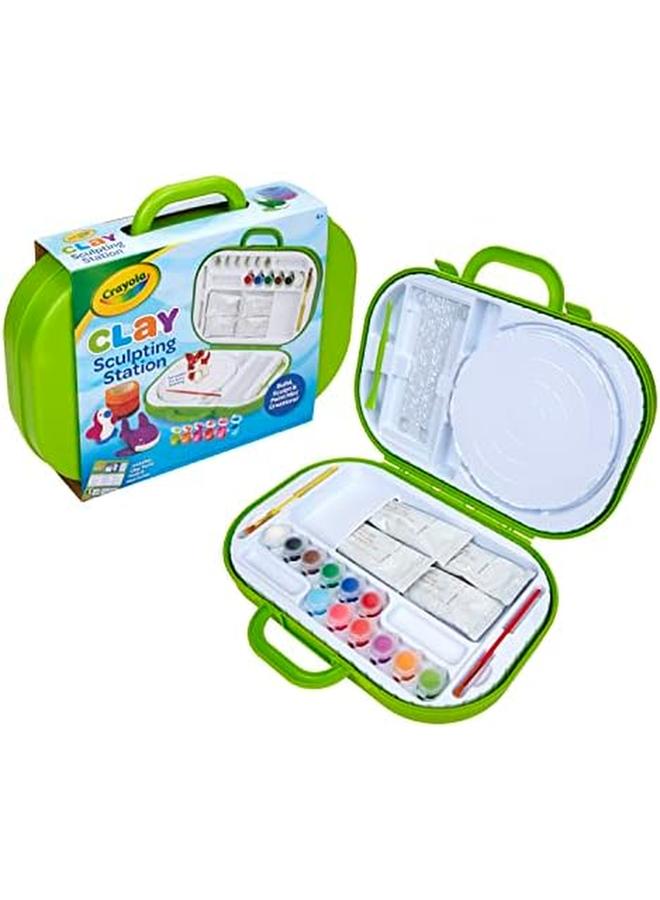 كرايولا مجموعة فنية لمحطة نحت الطين للأطفال هدية للأعمار 6 7 8 9 - Image 2