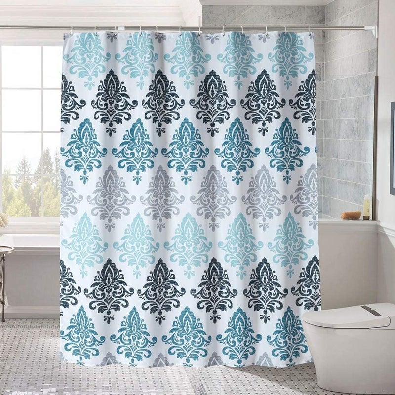 Polyester Striped Shower Curtain, Waterproof Bathroom Curtain, Size S - Durable Fabric, Easy Installation, Stylish Privacy Solution - Image 3