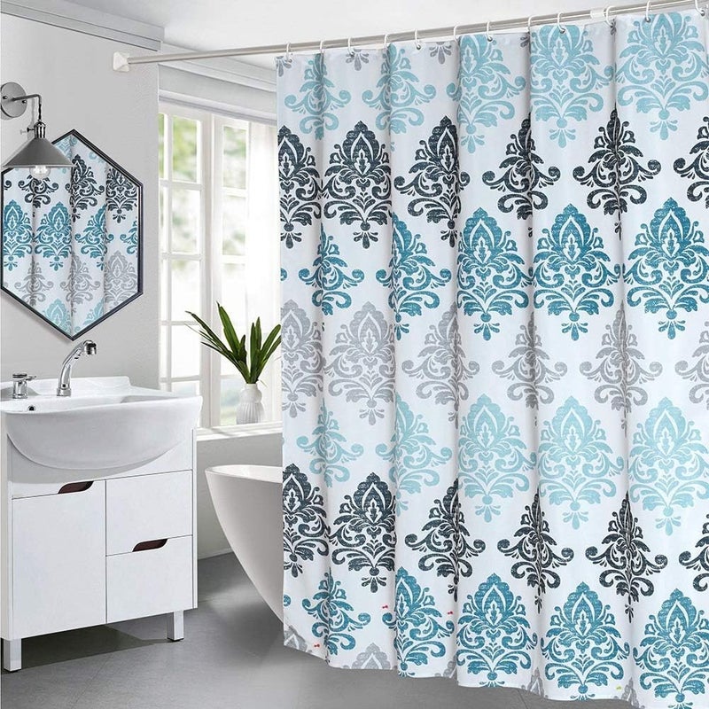 Polyester Striped Shower Curtain, Waterproof Bathroom Curtain, Size S - Durable Fabric, Easy Installation, Stylish Privacy Solution - Image 5