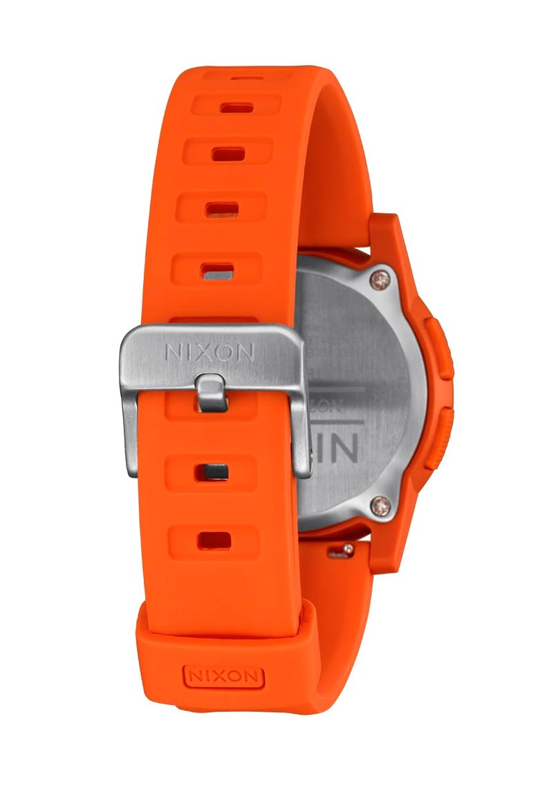 NIXON Disk A1370 - Orange/Orange/Negative - 100m Water Resistant Men's Digital Watch (39mm Watch Face, 20mm Silicone Band) - Image 4